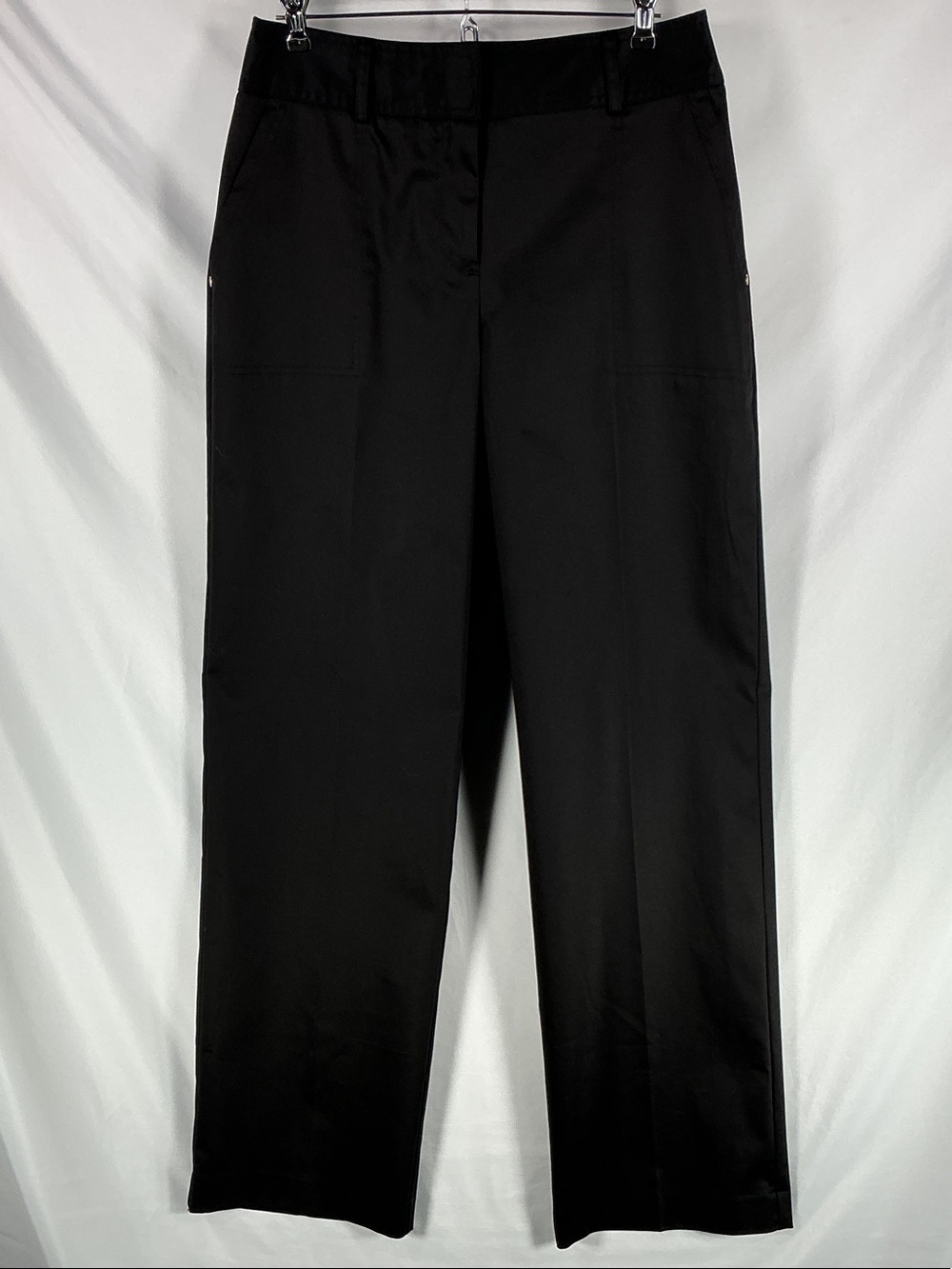Liz Claiborne Black Straight-Leg Trousers